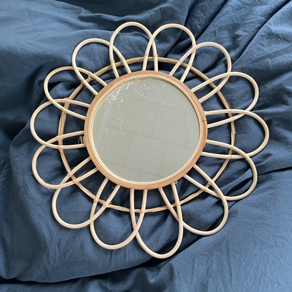 Target Accents Boho Rattan Mirror Poshmark